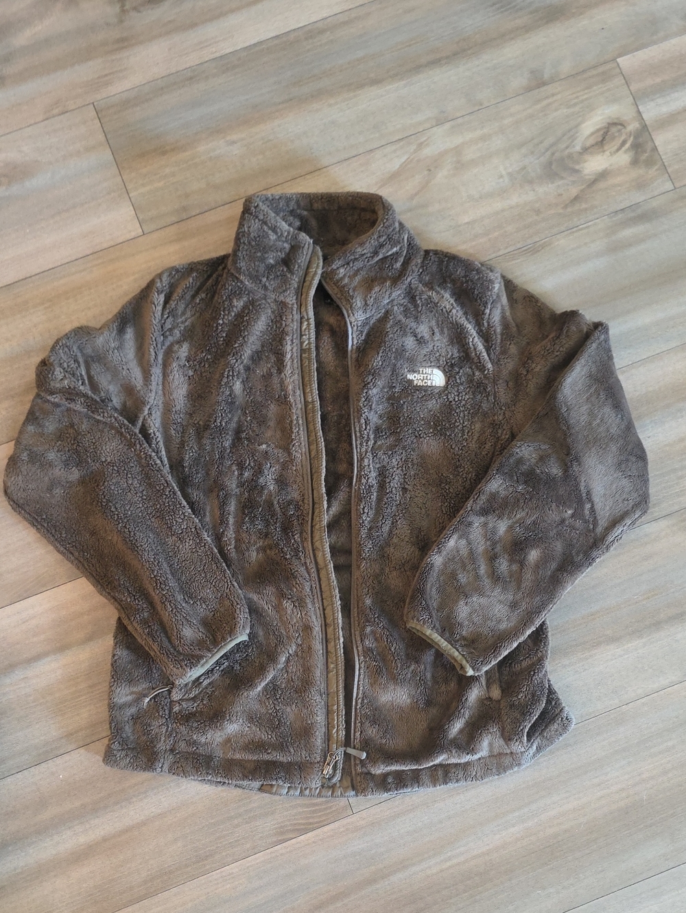 The North Face Brown Plush Full-Zip Fleece Jacket